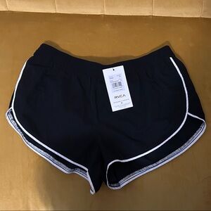 RVCA black board Shorts with White Trim 
Size medium